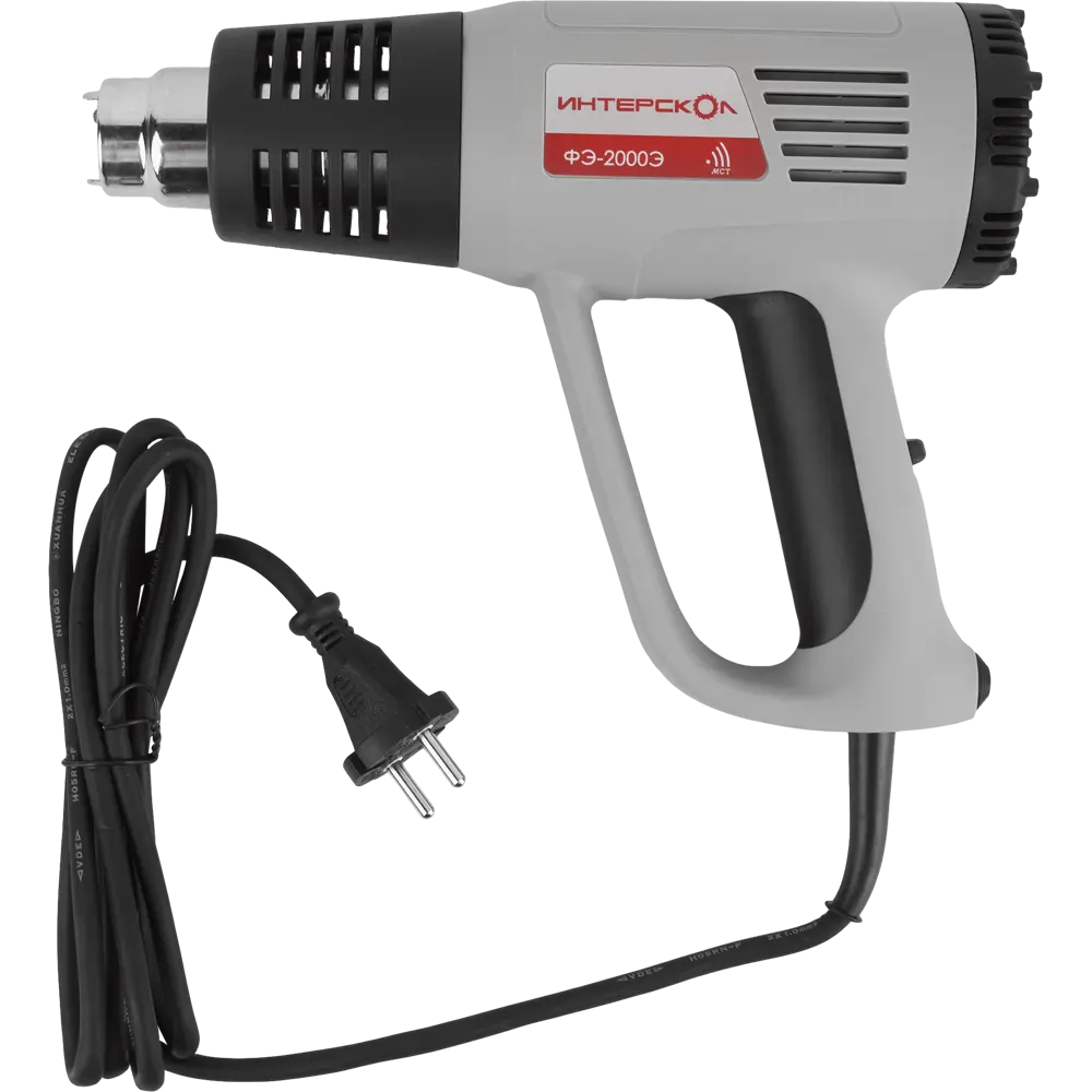 Технический фен Интерскол ФЭ-2000Э с регулировкой температуры 60-600°С 12276450 STLM-0001877 - Вид №1