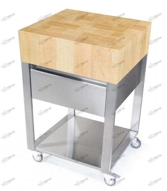 JOKODOMUS Отдельностоящий кухонный модуль из нержавеющей стали и дерева Cun 679151