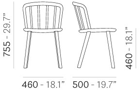 Pedrali Стул ясеня Nym 2830 - Вид №8