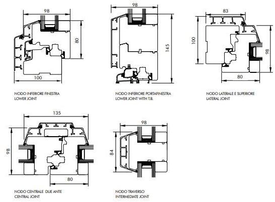 COCIF Раздвижная дверь из алюминия и дерева Evo sun-id-1393335 - Вид №1