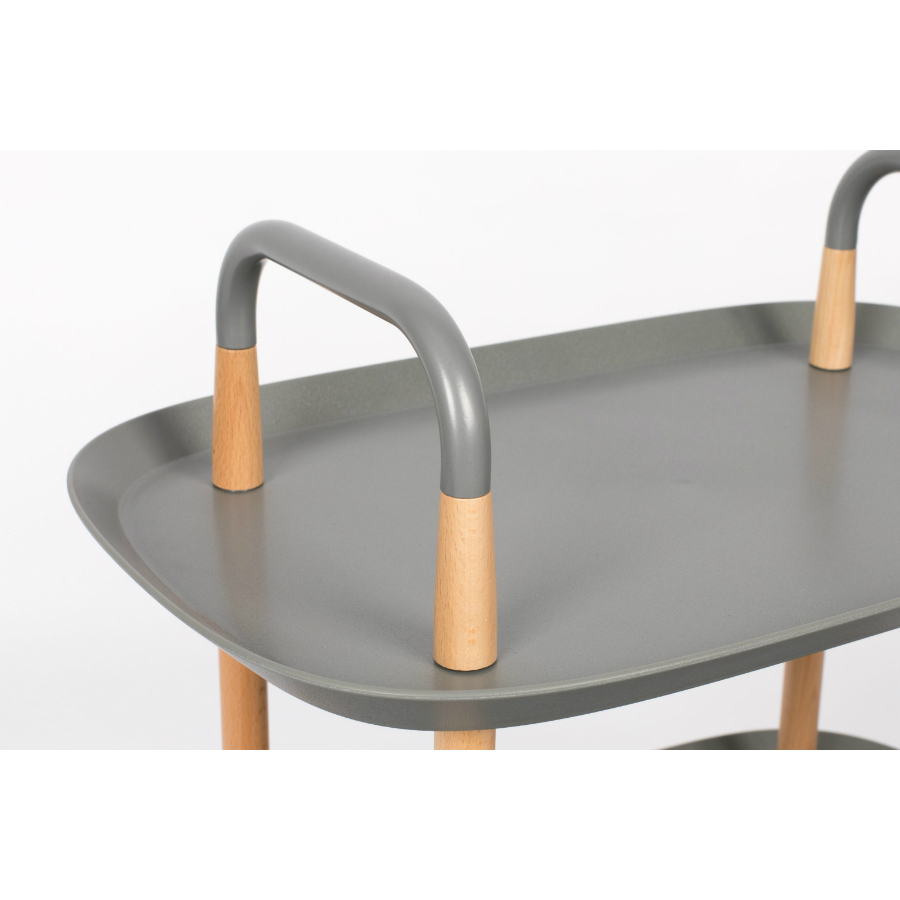 Стол сервировочный на колесиках Trolley, серая White Label Living 7900015 - Вид №4