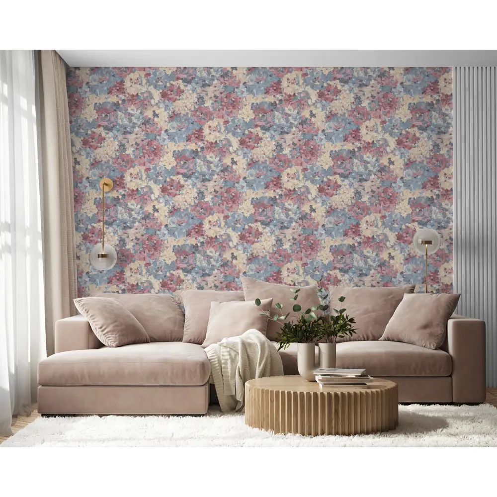 Обои флизелиновые WallSecret Garden красно-синие 1.06 м 8624-15 STLM-2009855 - Вид №2