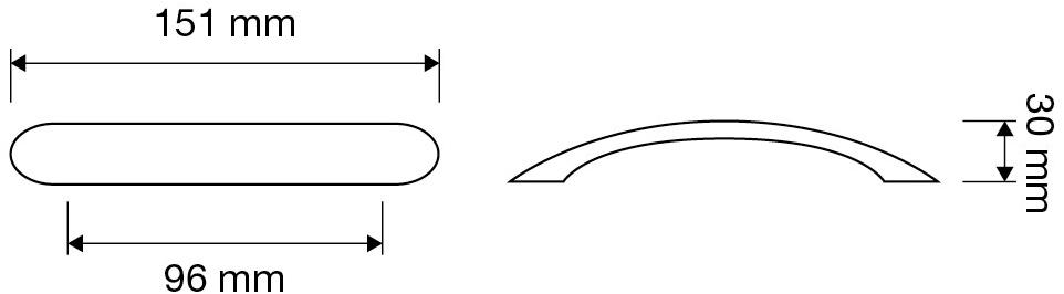 LINEA CALI' Ручка для мебели из латуни Rococò 1285mb0128/064/096 - Вид №2