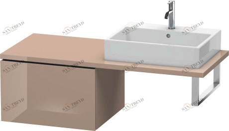 LC583308686 Шкафчик для консоли L-Cube #LC5833 620 x 547 мм Капучино глянцевый лак Duravit