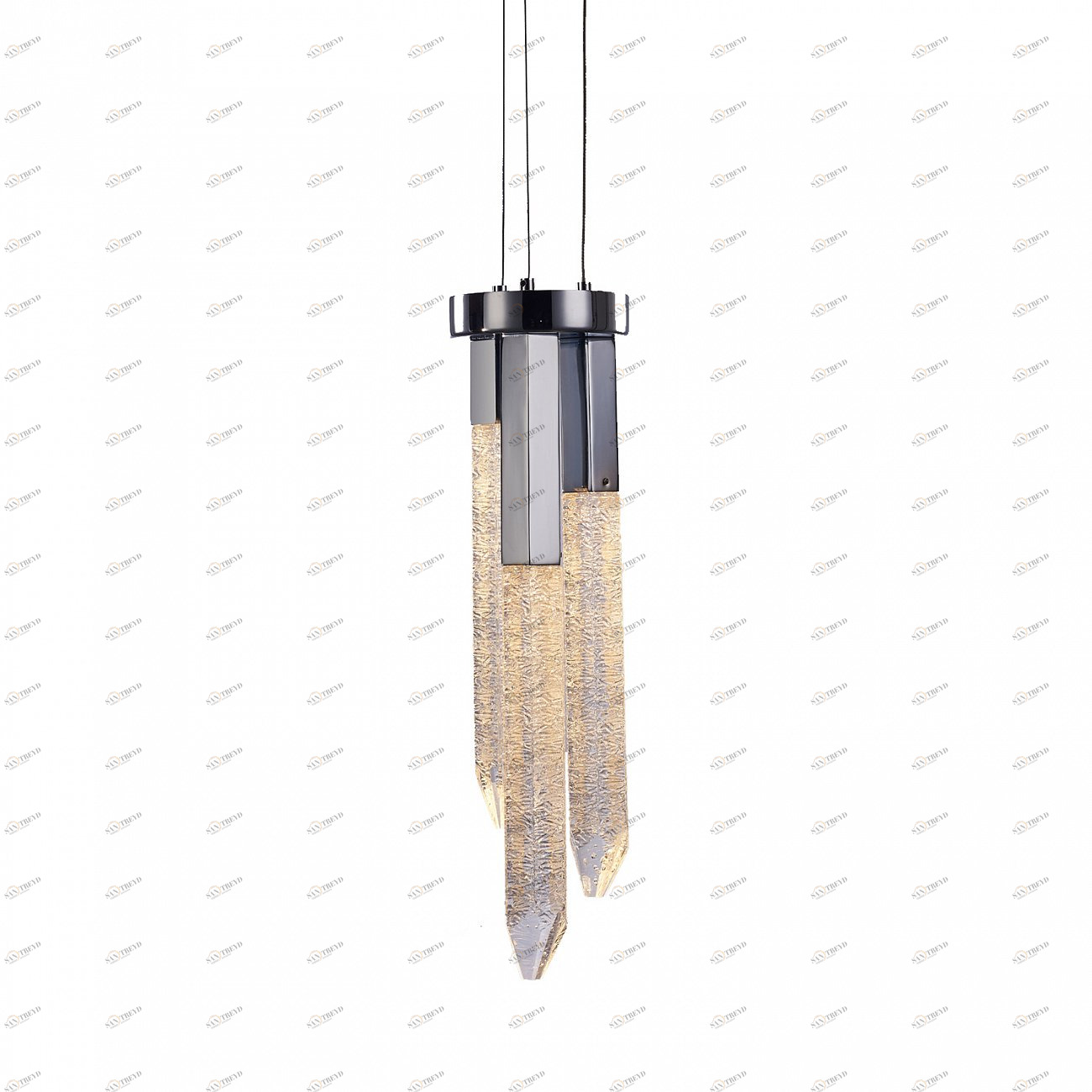 Светильник подвесной 50х11 см хром Shard MD17003025-3C DELIGHT COLLECTION ДИЗАЙНЕРСКИЕ 00-3882265 Прозрачный;хром 