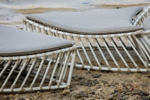 Алюминиевый низкий садовый стул