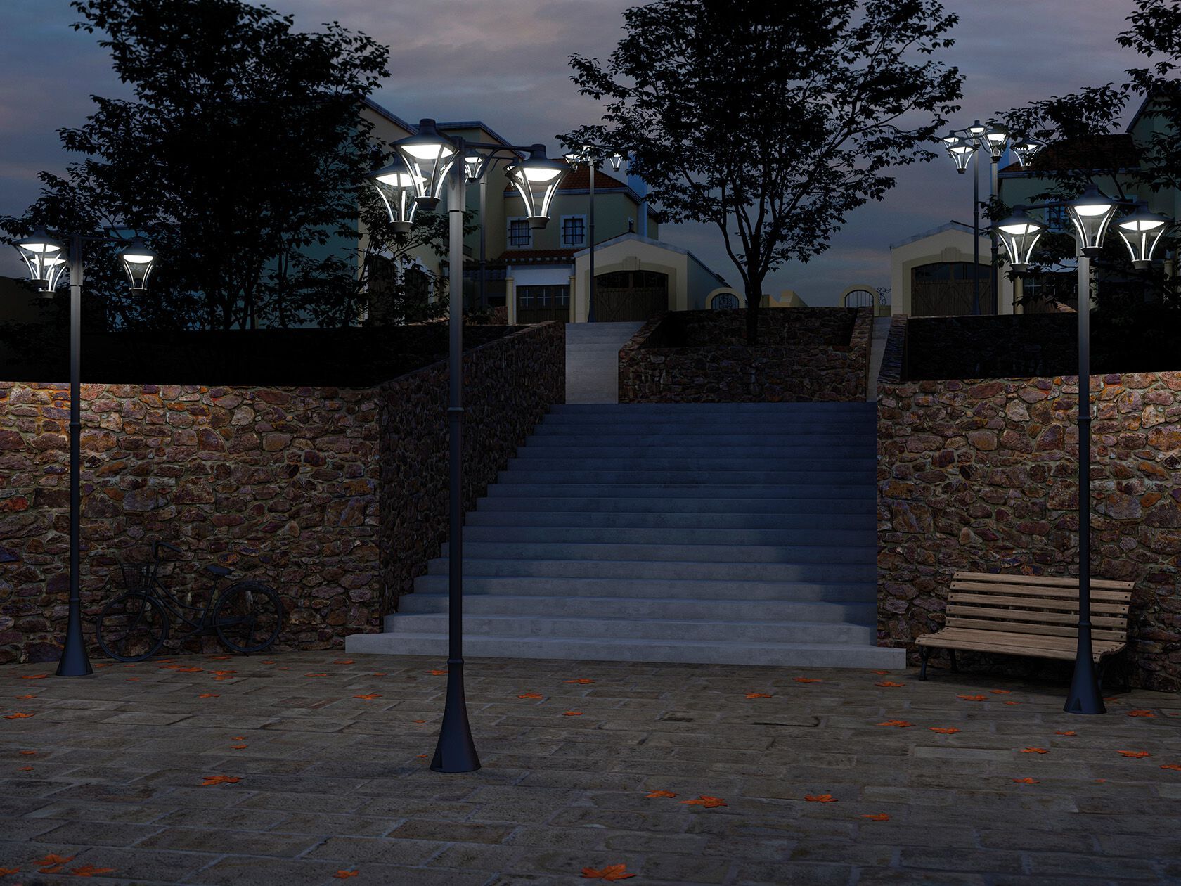 Алюминиевый светодиодный фонарь для сада [LND] общие ARCH-00023536 - Вид №1