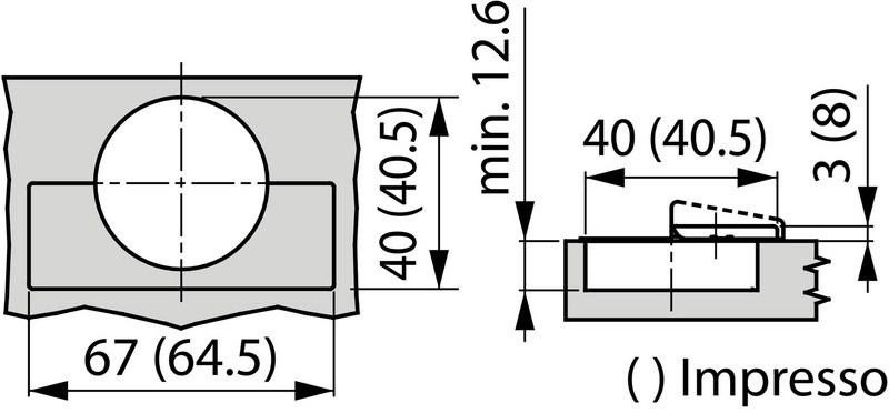 Würth Петля для металлической чашки для мебели Cerniera tiomos click-on F028138701 - Вид №3