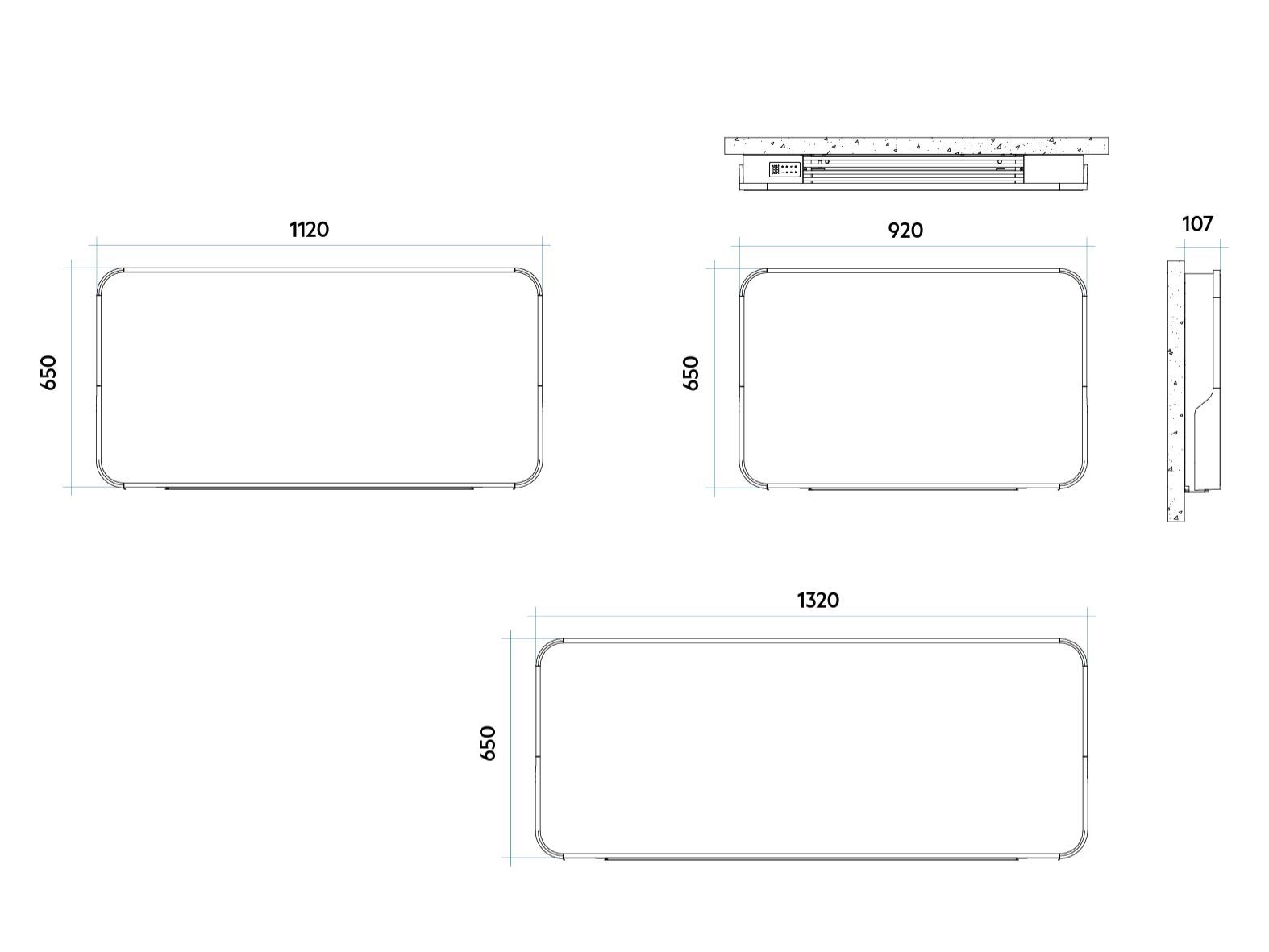 Вентилируемый радиатор для настенной плиты Irsap ARCH-00082088 - Вид №16