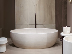 Овальная ванна из камня Лечче