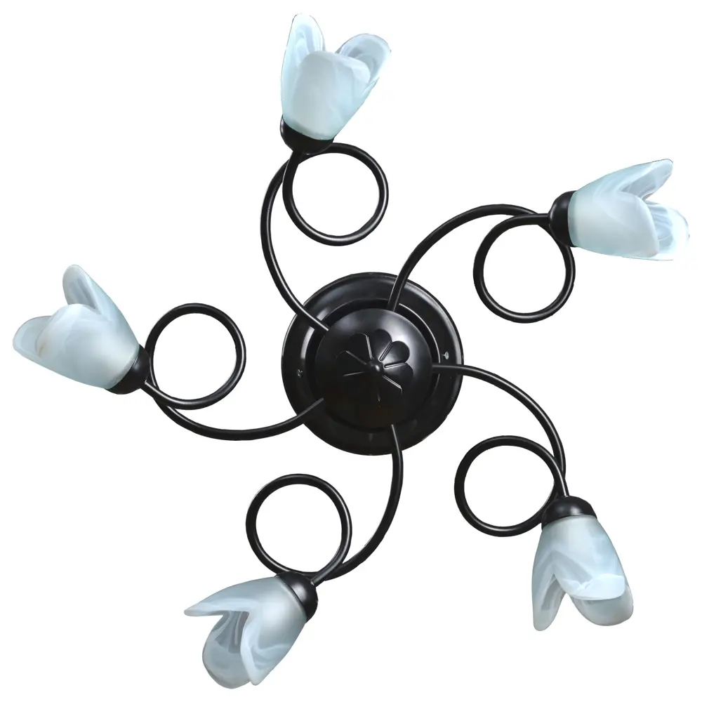 Люстра потолочная Светус Кассиопея 5 ламп 60 Вт цвет черный STLM-2022018