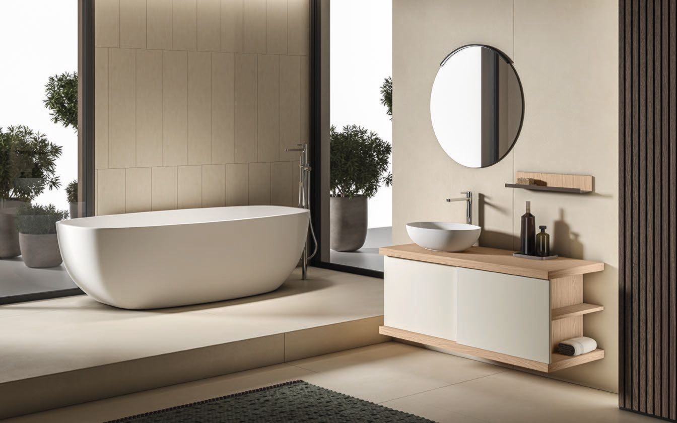 Подвесной умывальник с дверцами BMT Everyday ARCH-00024112 - Вид №3