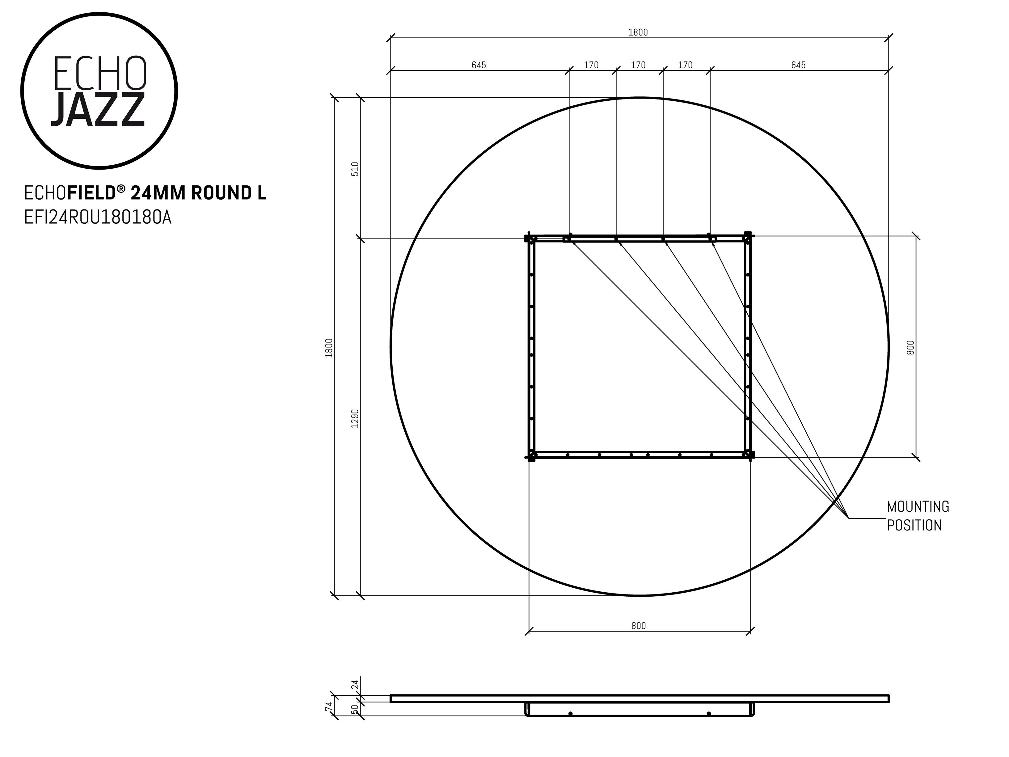 ПЭТ акустическая панель ECHOJAZZ ECHOFIELD® ARCH-00104512 - Вид №14