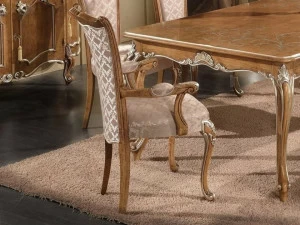 SCAPPINI & C Стул с подлокотниками из дерева и ткани 35th anniversary Se 415/a