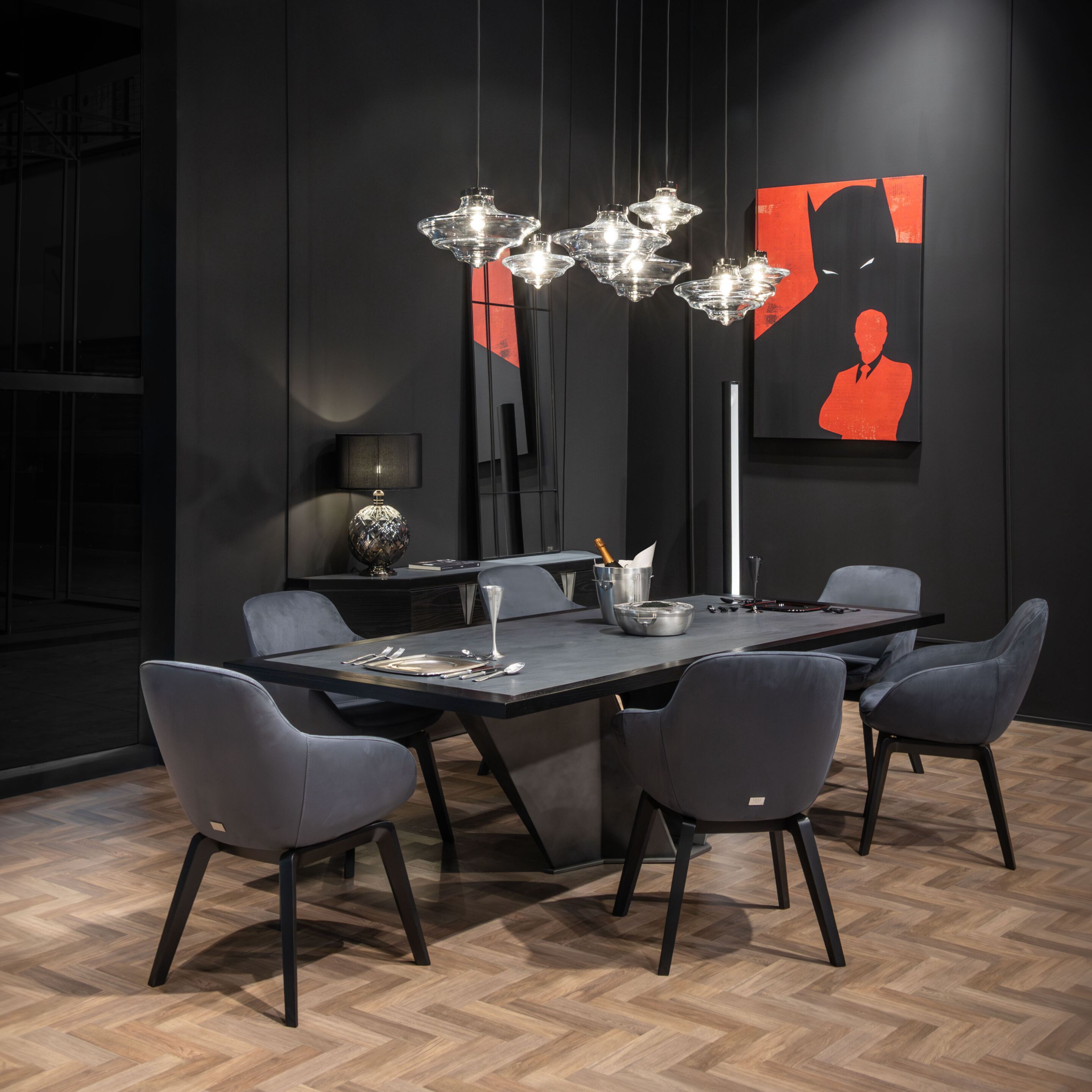 Настольная лампа ручной работы из выдувного кристалла Formitalia DIDI Collection ARCH-00125996 - Вид №2