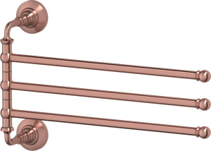 STI 611 Держатель полотенец поворотный тройной 35 cm 3SC STILMAR ANTIQUE COPPER