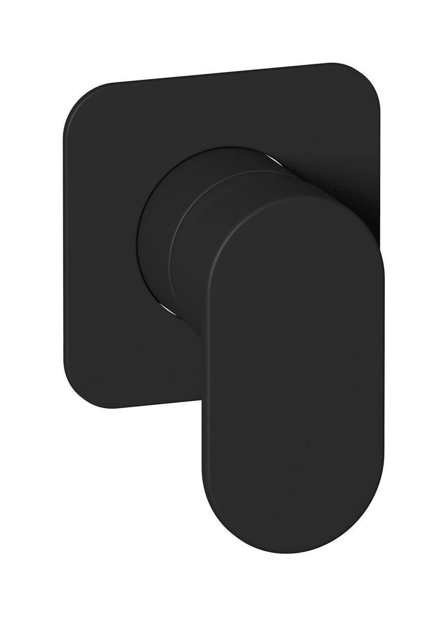 Внешние части встроенного смесителя на 1 потребителя WE ARE IB aa202os Matt Black Superbox 