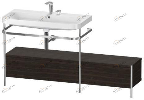 Hp4863 e/n/o/t Напольная раковина стоящая овальная Duravit Happy D.2 Plus