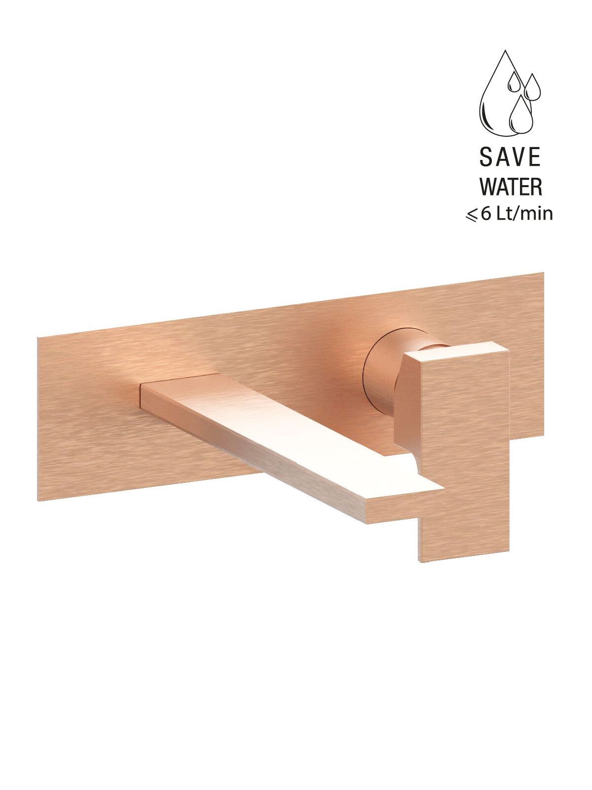 Настенный смеситель для раковины с пластиной без слива Rubinetterie Frattini Vita Due ARCH-00054452 - Вид №31