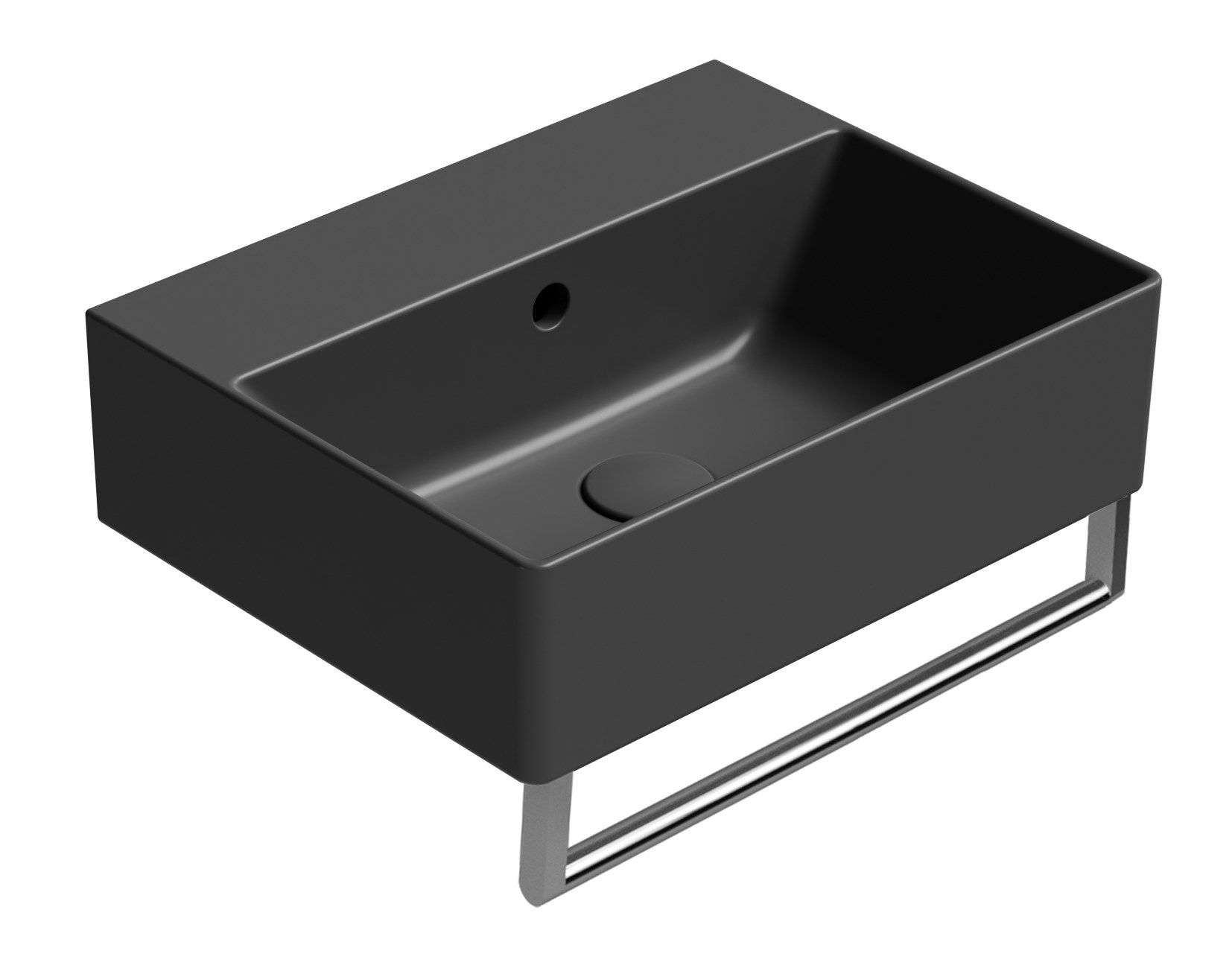 Керамическая прямоугольная раковина с держателем для полотенец GSI ceramica Color Elements ARCH-00068051 - Вид №4