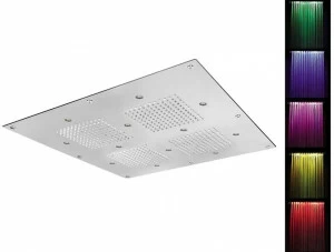 Rubinetterie Mariani Встроенная светодиодная лейка для душа с хромотерапией Cromoterapia Sq0-l2
