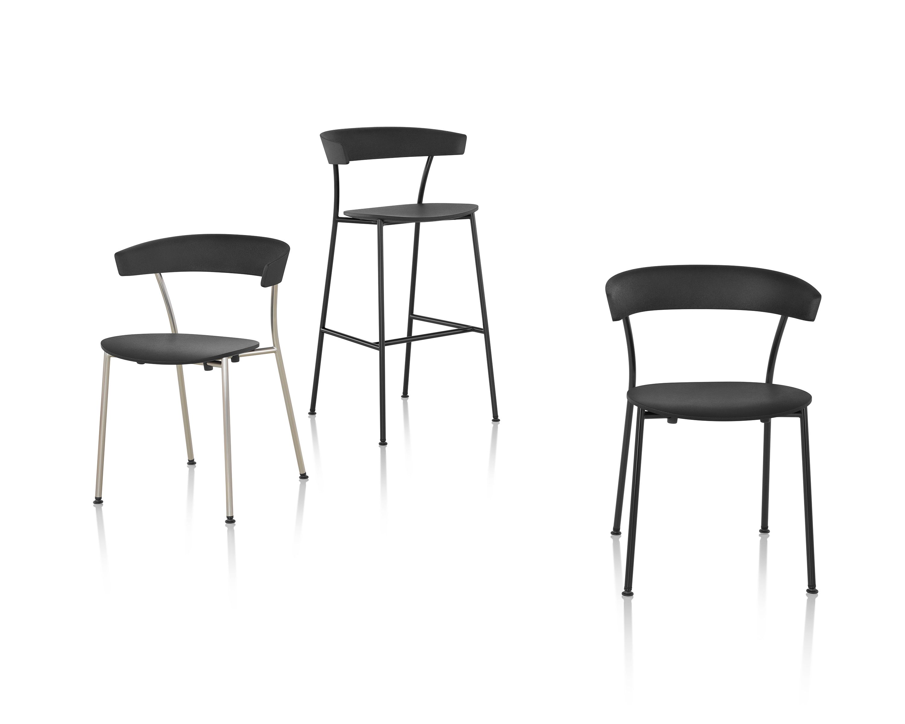 Деревянный стул с мягким сиденьем Herman Miller Leeway ARCH-00148459 - Вид №7