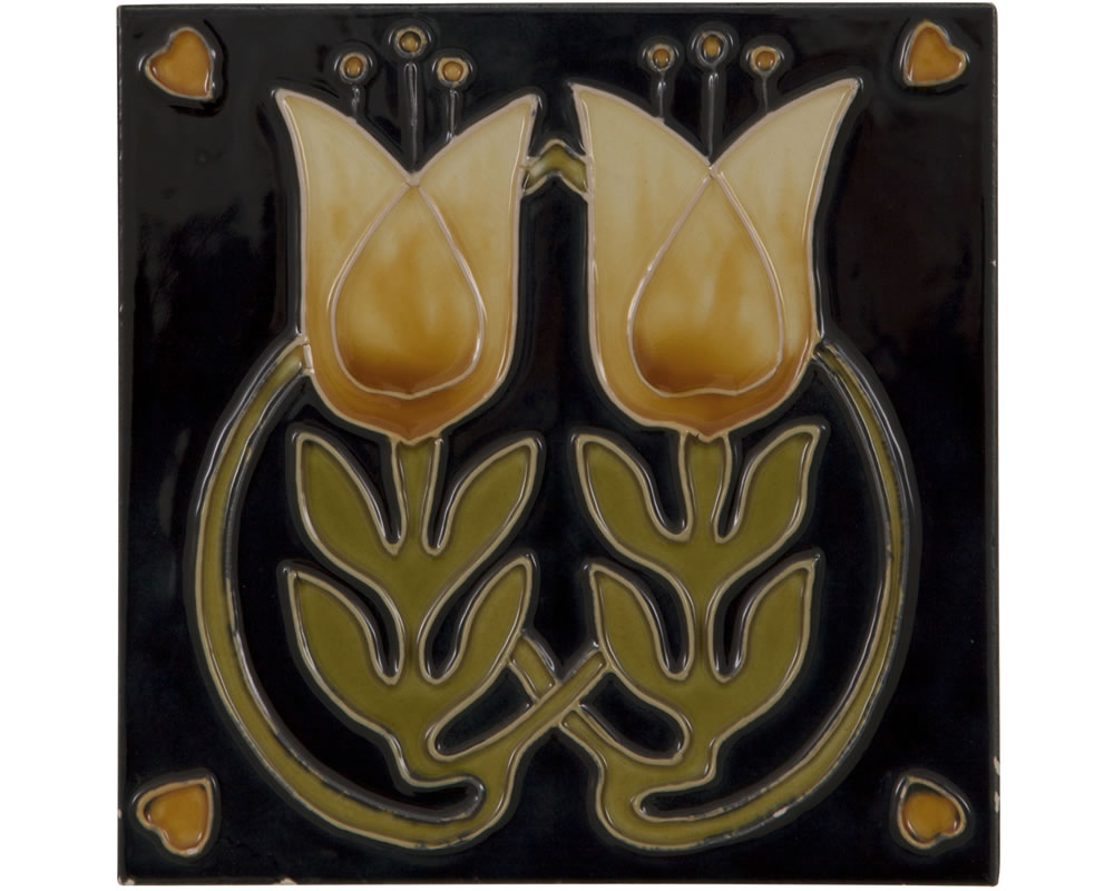 LGC092 Набор из 10 плиток кремового / желтого цветов Сarronheating  - Вид №1