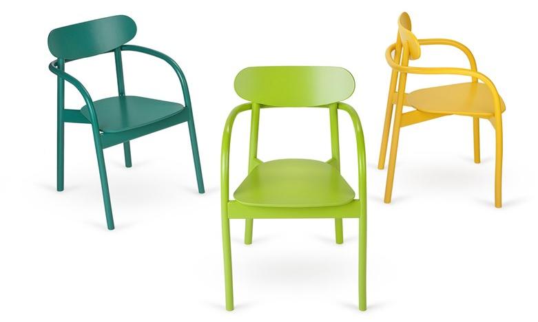 Paged Стул из лакированного дерева штабелируемый с подлокотниками sun-id-1444253 - Вид №3