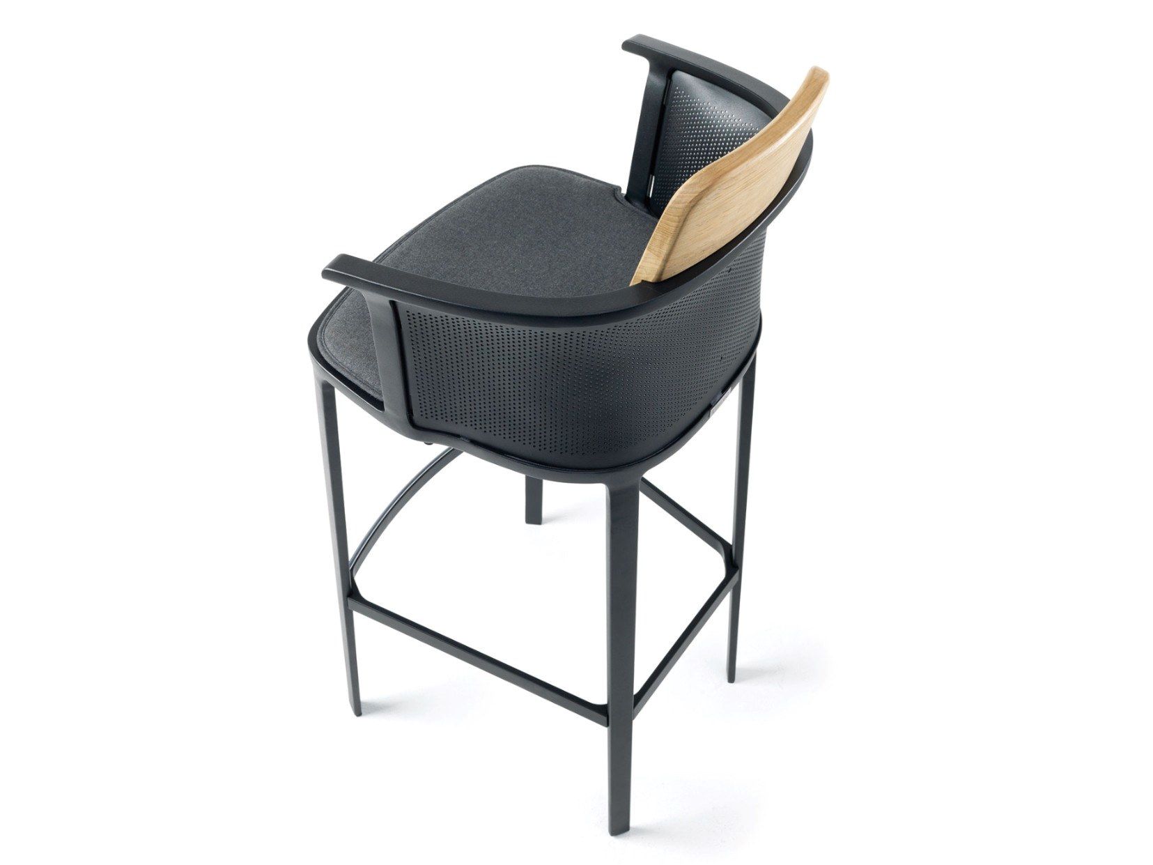 Алюминиевый высокий садовый стул Ethimo Nicolette ARCH-00120359 - Вид №4