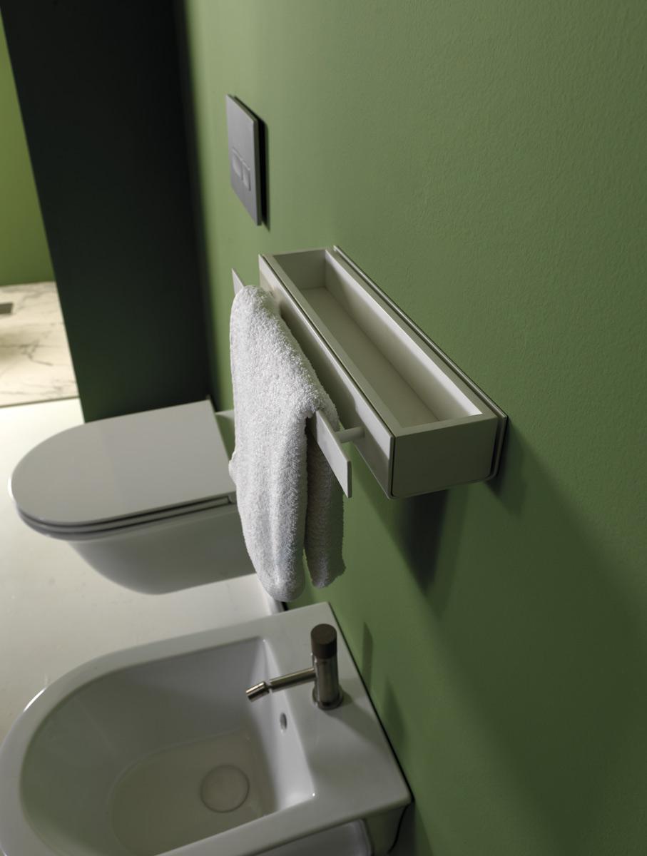 FIMEAS120 - FIMEVE120 Полка рейлинг с держателем полотенца GSG CERAMIC Accessori - Вид №6