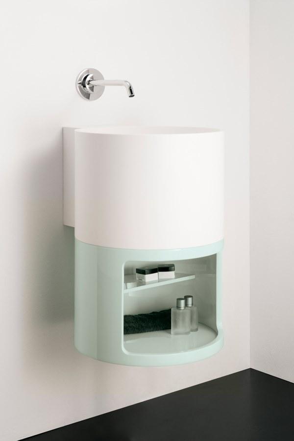 Подвесная раковина настенная овальная Inbani Tambo белая sun-id-1476694 - Вид №7