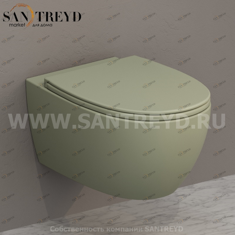 MDS02LI Подвесной унитаз настенный Зеленый Ceramica Globo 4ALL Италия