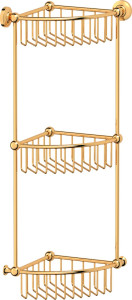 STI 209 Полочка-решетка угловая 3-х ярусная 23 cm 3SC STILMAR GOLD