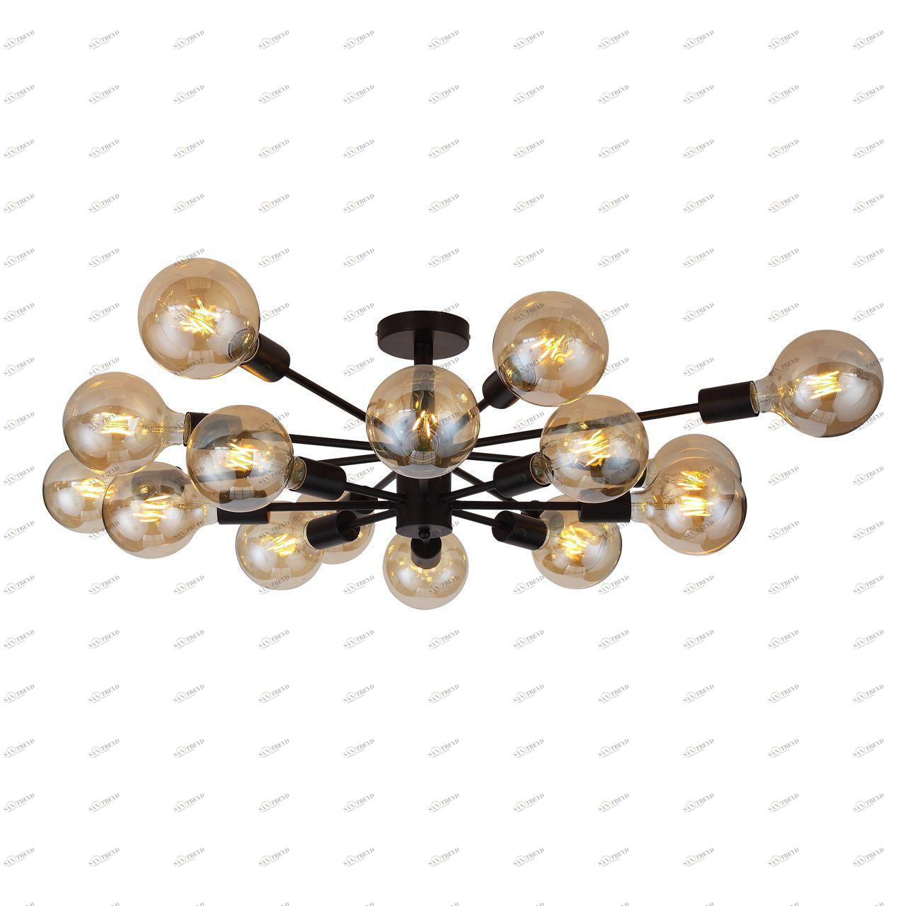 Потолочная люстра ST Luce Ano SL419.402.16 ST LUCE ДИЗАЙНЕРСКИЕ, ANO 328891 Черный;коричневый 