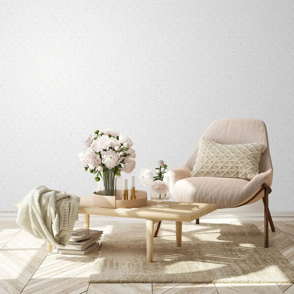Обои виниловые на флизелиновой основе Erismann Benefit белые 1.06 м ЭР60163-01 84311131 STLM-2149311 - Вид №3