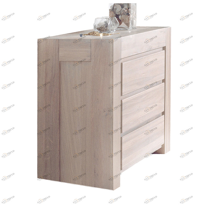 Комод с 3 ящиками беленый дуб 3 Bjorn VAVI ДИЗАЙНЕРСКИЕ, BJORN 132639 Белый 