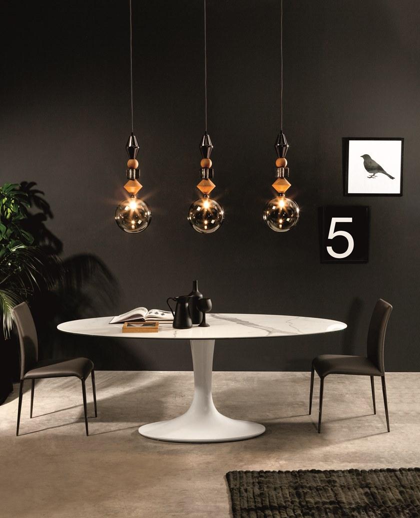 Tonin Casa Овальный стол из керамогранита  T8010  - Вид №1