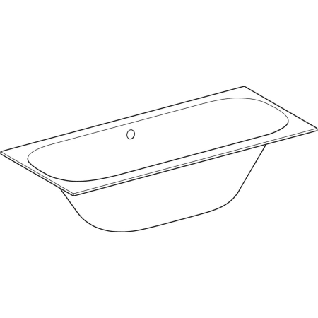 554.008.01.1 Прямоугольная ванна Geberit Soana, с узкими краями, Duo Geberit  - Вид №1