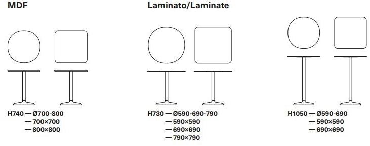 B-LINE Квадратный стол sun-id-1410006 - Вид №3