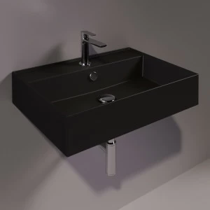 AG61NEROMATT Подвесная раковина настенная прямоугольная Simas Agile черная
