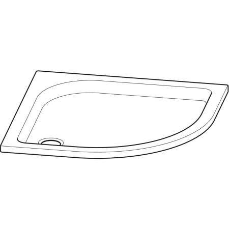 652200000 Угловой круглый душевой поддон Geberit Renova Geberit  - Вид №6