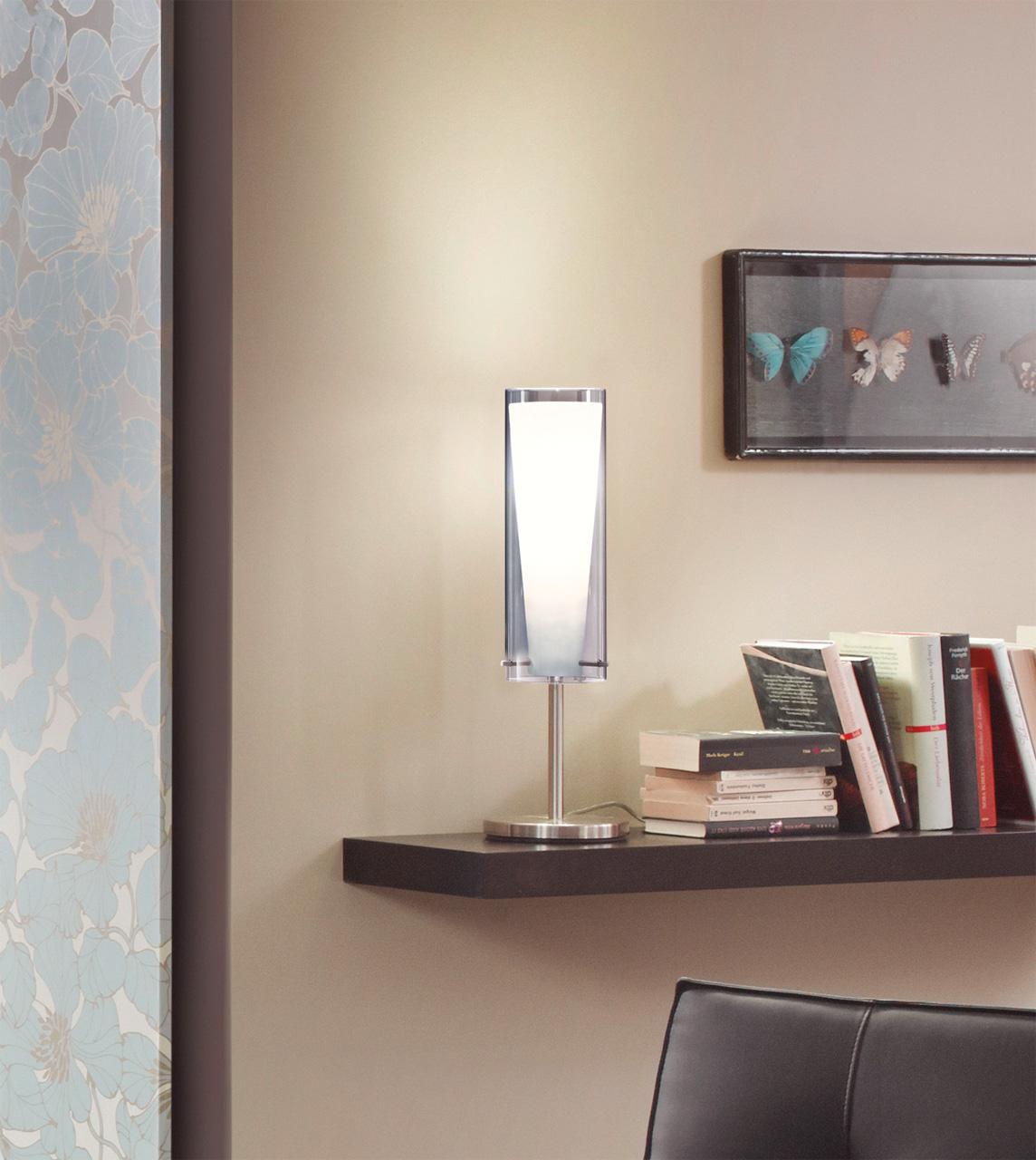 Настольная лампа Eglo Pinto Nero 90308 EGLO КЛАССИЧЕСКИЕ 080035 Серебро;серый  - Вид №1