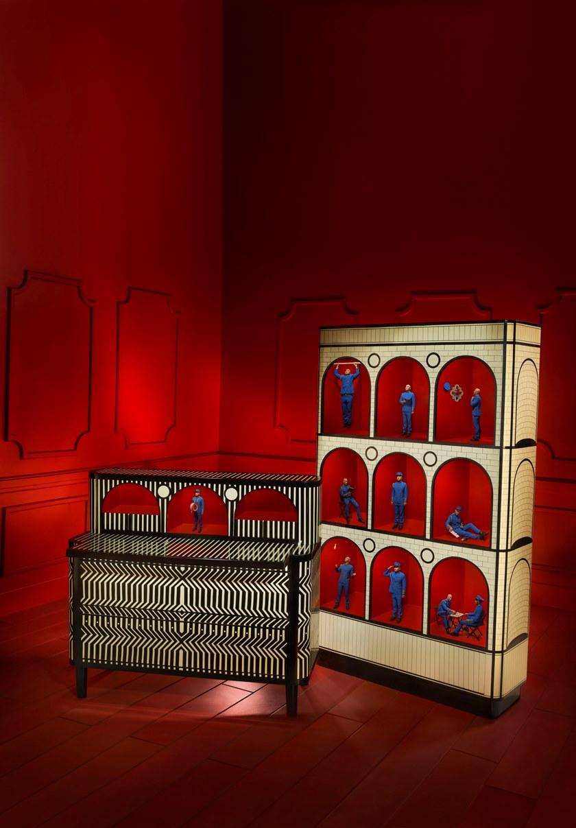 Scarlet Splendour Самонесущий открытый книжный шкаф Vanilla noir sun-id-1491606 - Вид №3