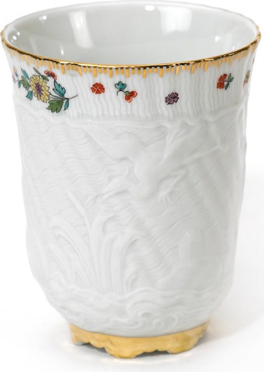 90887 Meissen Стакан 9см "Лебединый сервиз" (индийские цветы) Фарфор 