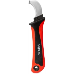 89402974 Нож для снятия изоляции Vira 397039 двухкомпонентный корпус изогнутое лезвие 180 мм STLM-1418401