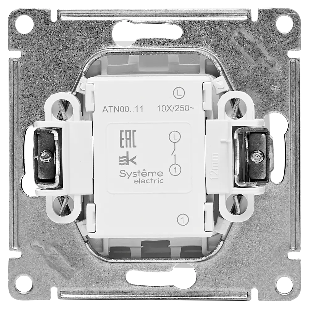 Выключатель встраиваемый Schneider Electric Atlas Design ATN000111 1 клавиша цвет белый 82454925 STLM-2087096 SYSTEME ELECTRIC AtlasDesign - Вид №2