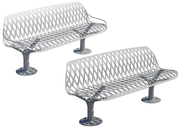 GHM-ECLATEC Скамья из металла со спинкой Kea sun-id-1475425 - Вид №3