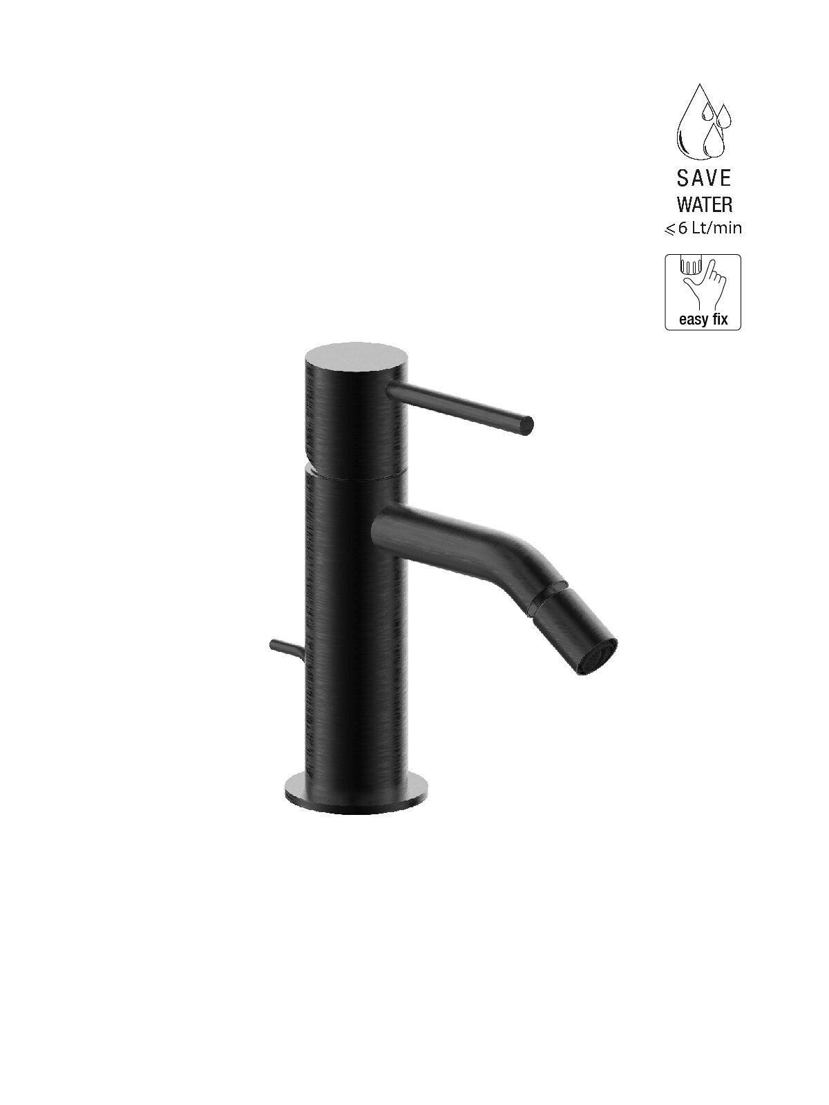 Смеситель для биде из нержавеющей стали с автоматическим сливом Rubinetterie Frattini Pepe XL 316 ARCH-00049291 - Вид №3