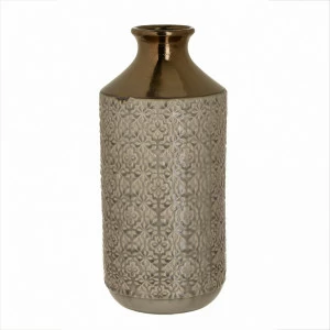 Ваза керамическая 34 см бежевая TO4ROOMS - 00-3838984 Бежевый