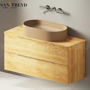 Flaminia BOX Настенная тумба для раковины 105 см с 2-мя ящиками BX838.WQ